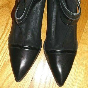 French Designer Leather High Heel Boot